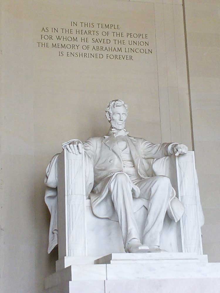 ארצות הברית, וושינגטון פסל לינקולן
